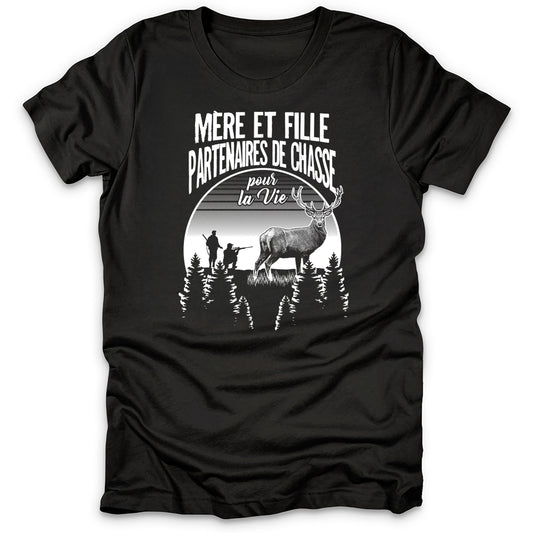 Mère Fille Partenaires De Chasse T-Shirt