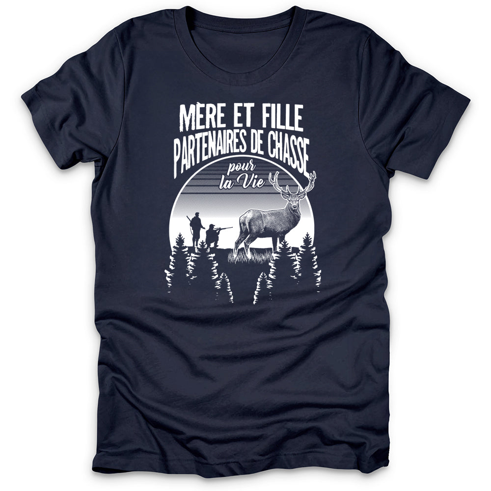 Mère Fille Partenaires De Chasse T-Shirt