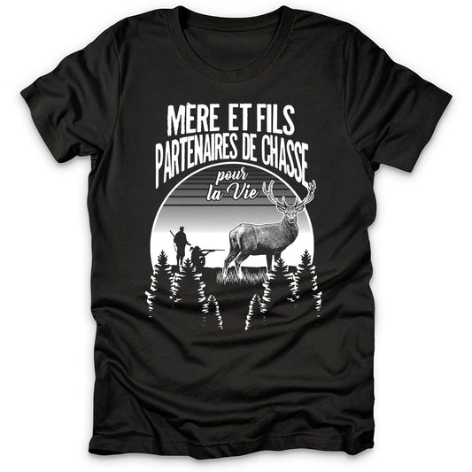 Mère Et Fils Partenaires de Chasse T-Shirt