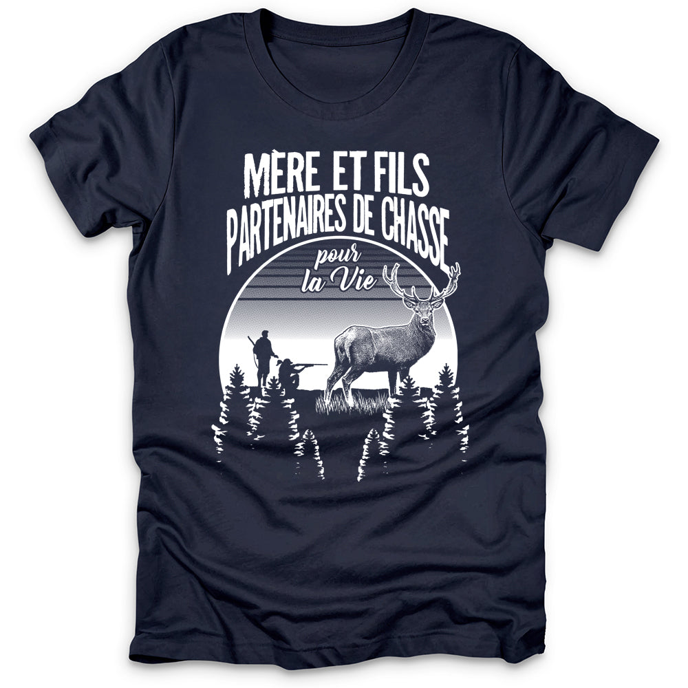 Mère Et Fils Partenaires de Chasse T-Shirt