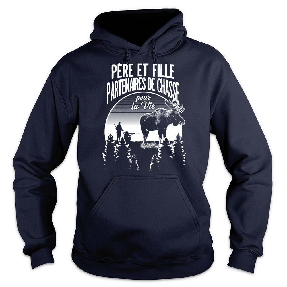 Père Et Fille Partenaires De Chasse Orignal Coton Ouaté