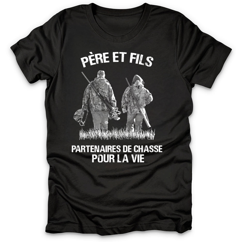 Père Et Fils Partenaires De Chasse T-Shirt