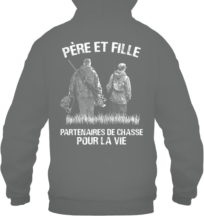 Père Et Fille Partenaires De Chasse Pour La Vie Coton Ouaté