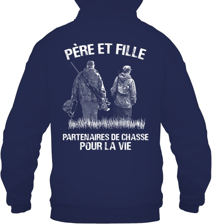 Père Et Fille Partenaires De Chasse Pour La Vie Coton Ouaté
