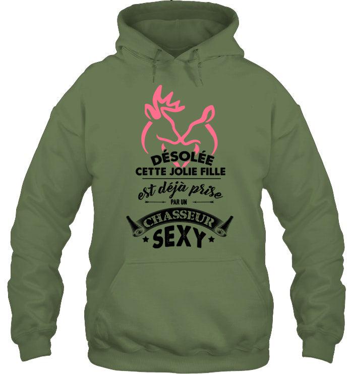 Désolé Cette Jolie Fille Déjà Prise Chasseur Sexy Coton Ouaté