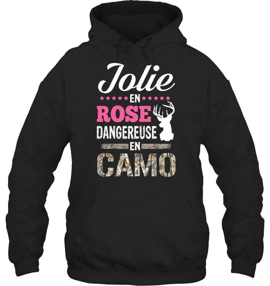 Jolie En Rose Dangereuse En Camo Coton Ouaté