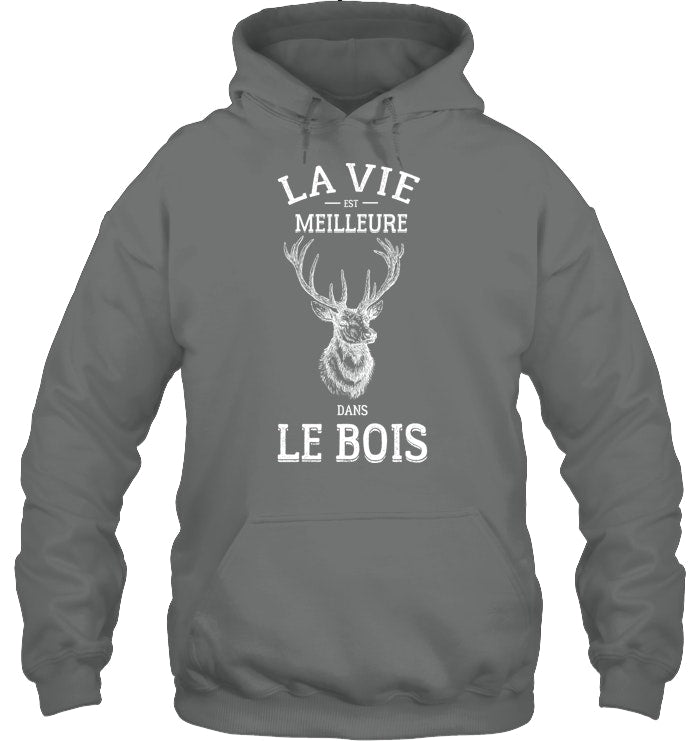 La Vie Est Meilleure Dans Le Bois Coton Ouaté