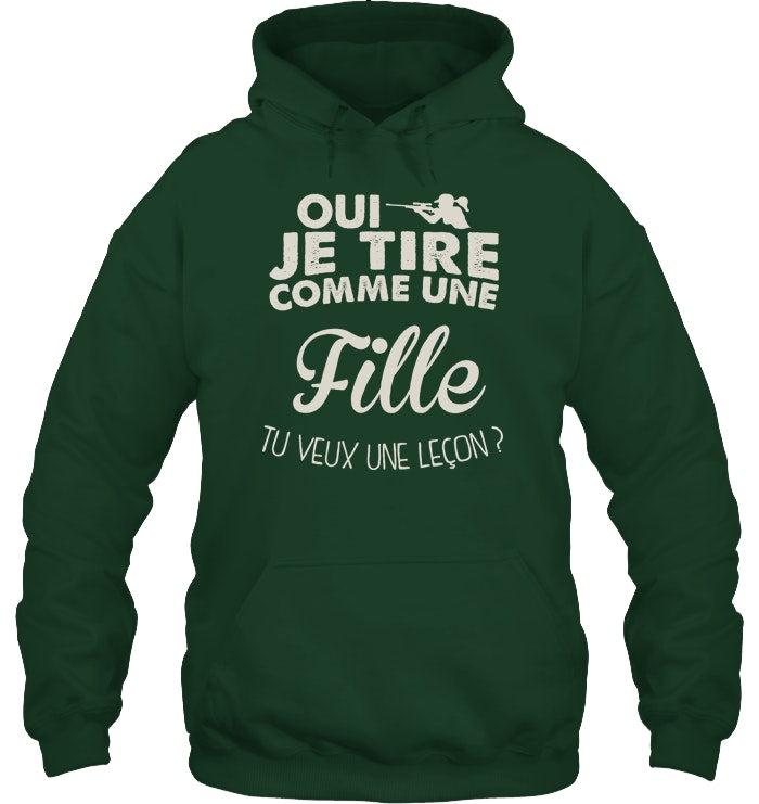 Oui Je Tire Comme Une Fille Coton Ouaté