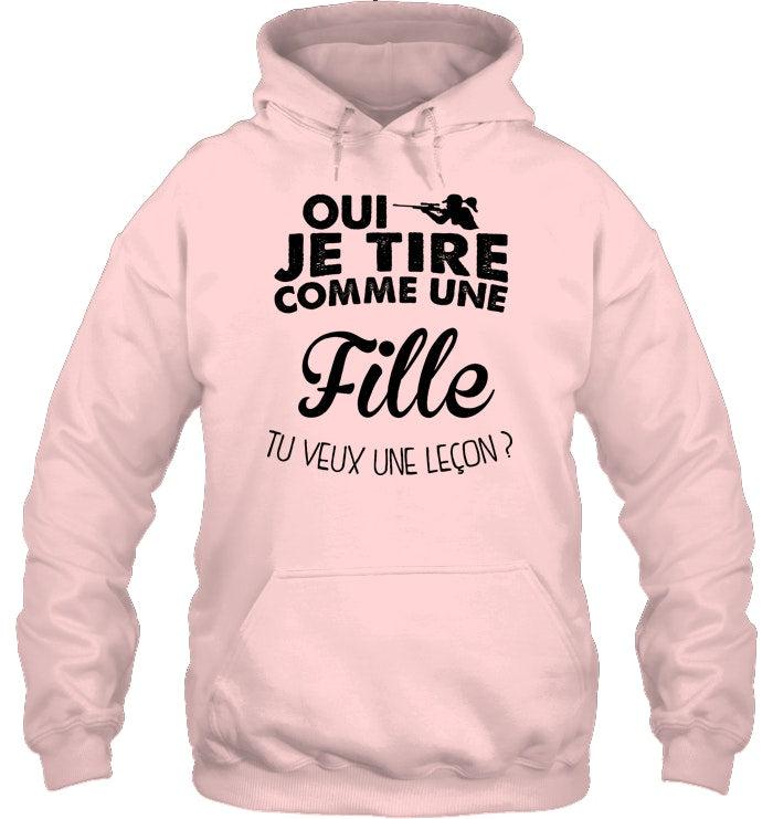 Oui Je Tire Comme Une Fille Coton Ouaté
