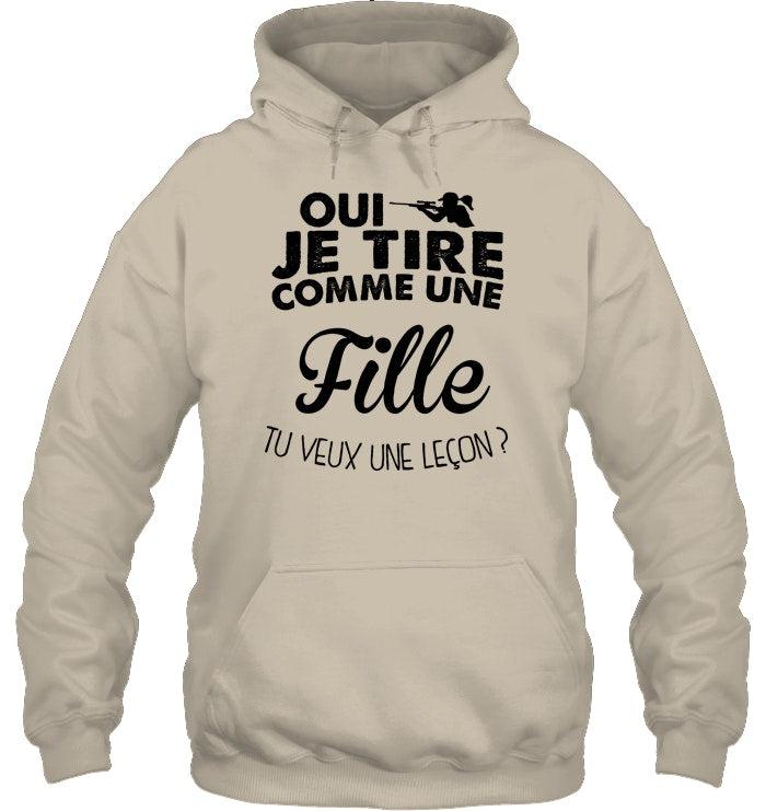 Oui Je Tire Comme Une Fille Coton Ouaté