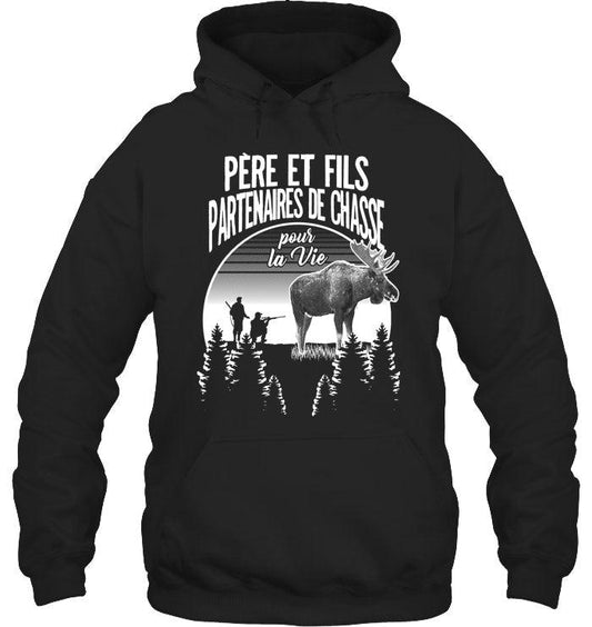 Père Et Fils Partenaires De Chasse Orignal Coton Ouaté