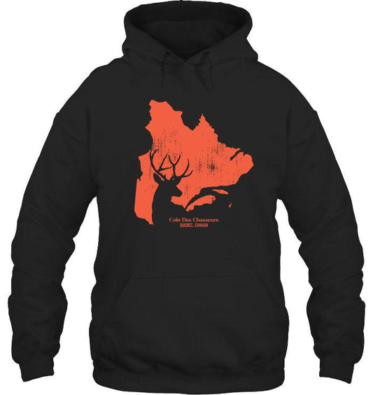 Quebec Map Chevreuil Coton Ouaté