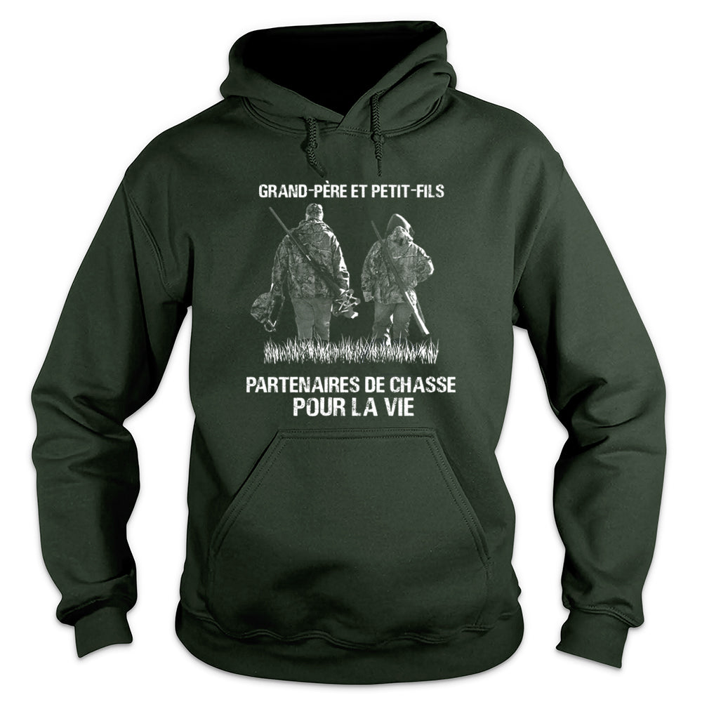 Grand-Père Et Petit-Fils Partenaires De Chasse