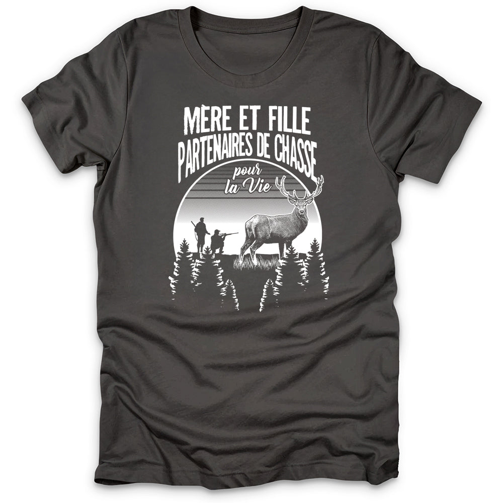 Mère Fille Partenaires De Chasse T-Shirt