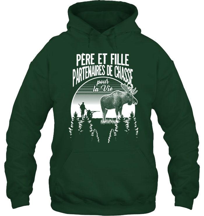 Père Et Fille Partenaires De Chasse Orignal Coton Ouaté