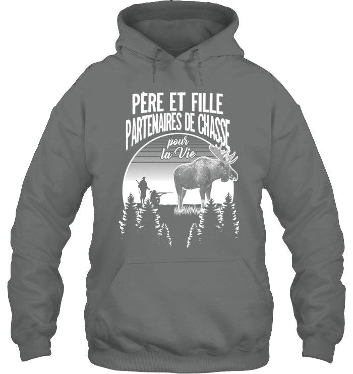 Père Et Fille Partenaires De Chasse Orignal Coton Ouaté