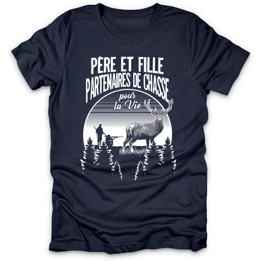 Père Et Fille Partenaires De Chasse T-Shirt