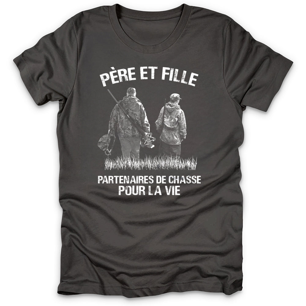 Père Et Fille Partenaires De Chasse T-Shirt