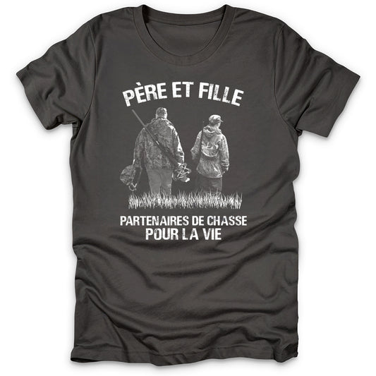 Père Et Fille Partenaires De Chasse T-Shirt