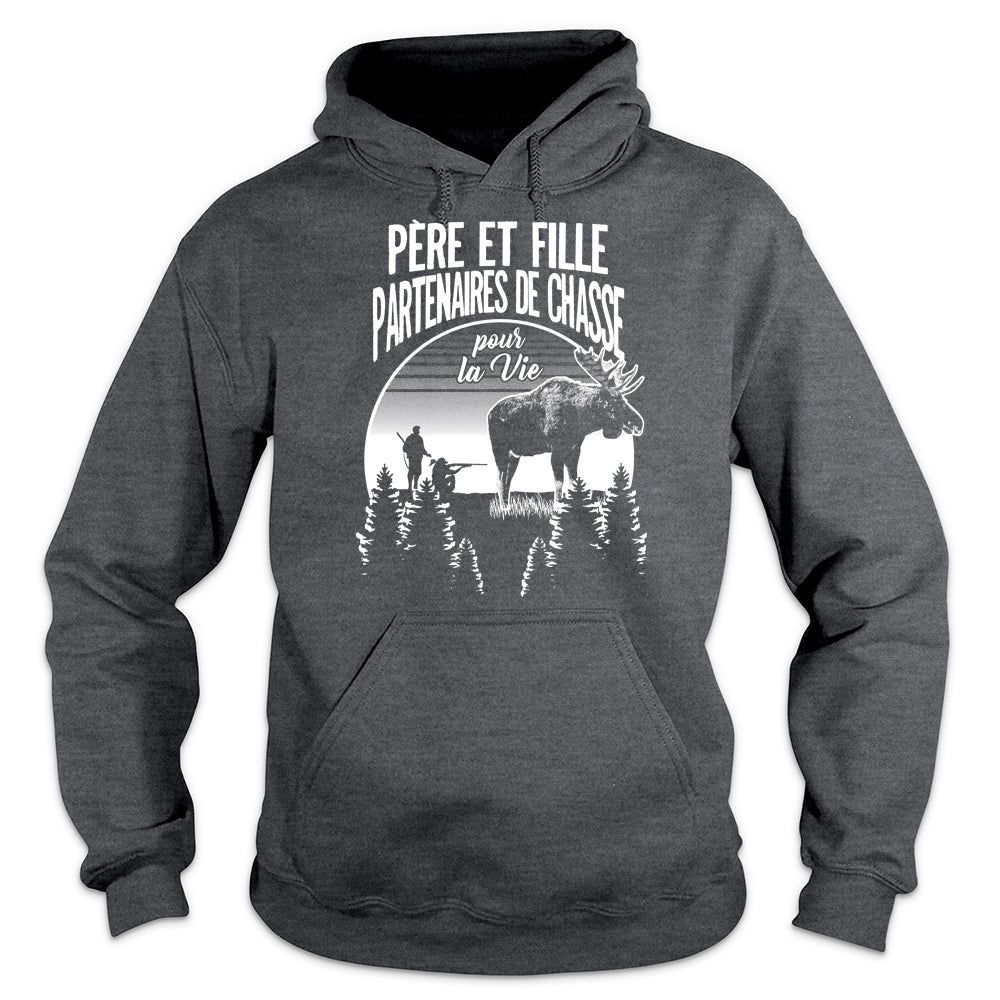 Père Et Fille Partenaires De Chasse Orignal Coton Ouaté