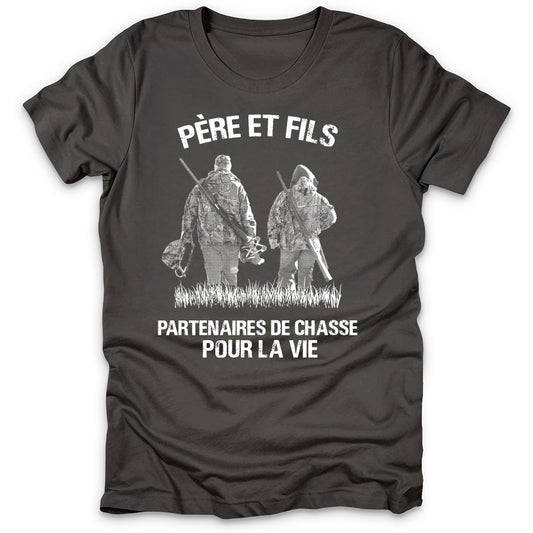Père Et Fils Partenaires De Chasse T-Shirt