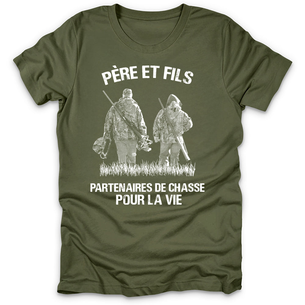 Père Et Fils Partenaires De Chasse T-Shirt