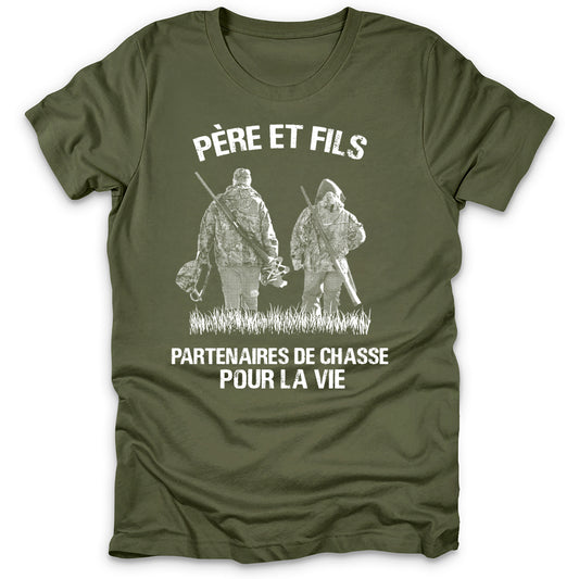 Père Et Fils Partenaires De Chasse T-Shirt