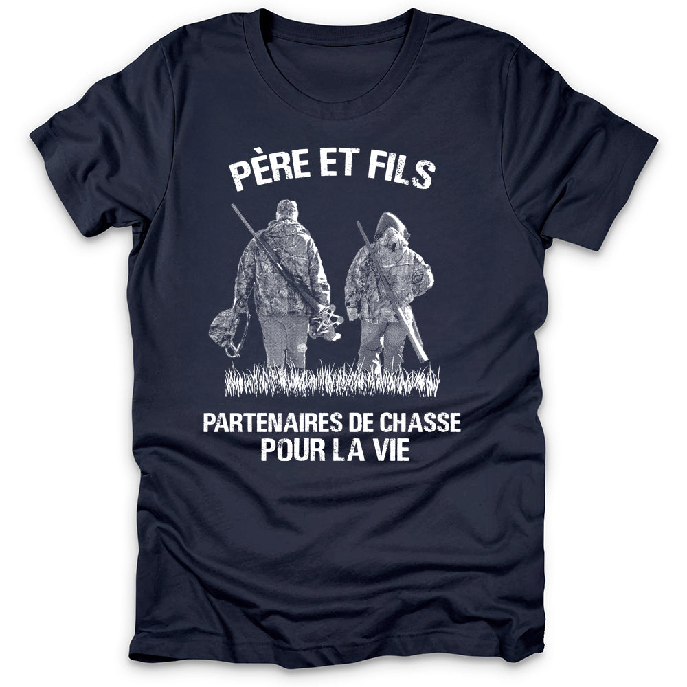 Père Et Fils Partenaires De Chasse T-Shirt