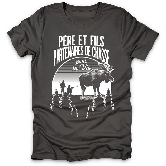 Père Fils Partenaires De Chasse Orignal T-Shirt