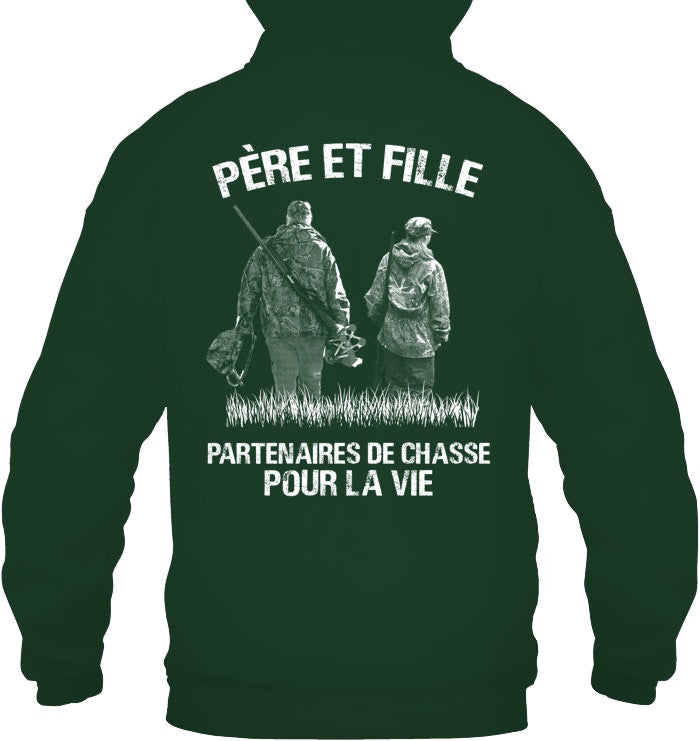 Père Et Fille Partenaires De Chasse Pour La Vie Coton Ouaté