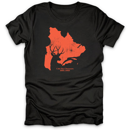 Quebec Map Chevreuil T-Shirt