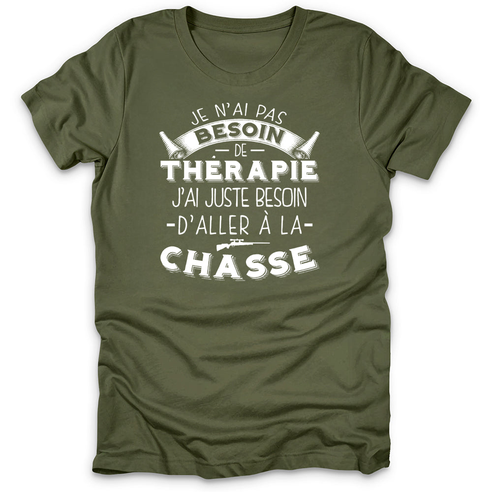 La Chasse Est Ma Thérapie T-Shirt