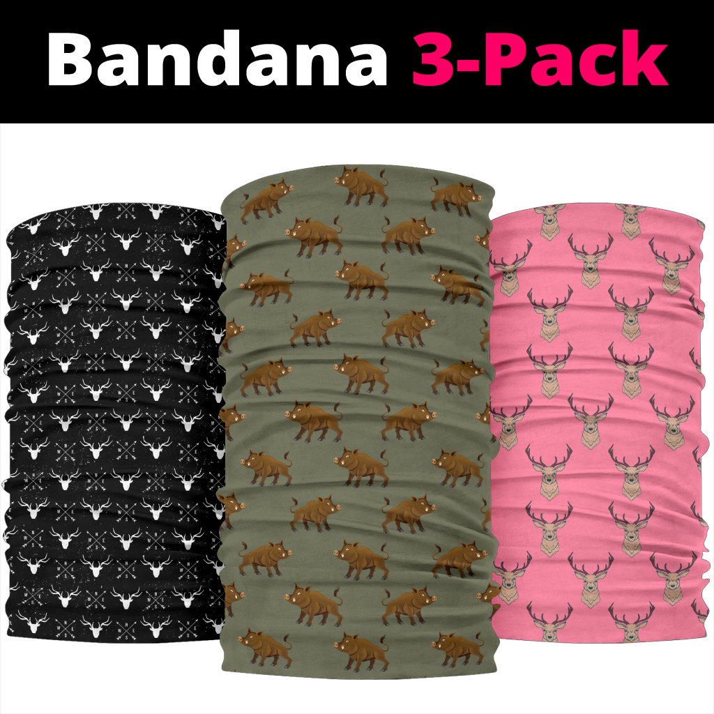 Bandana 3-pack Sanglier Cerf