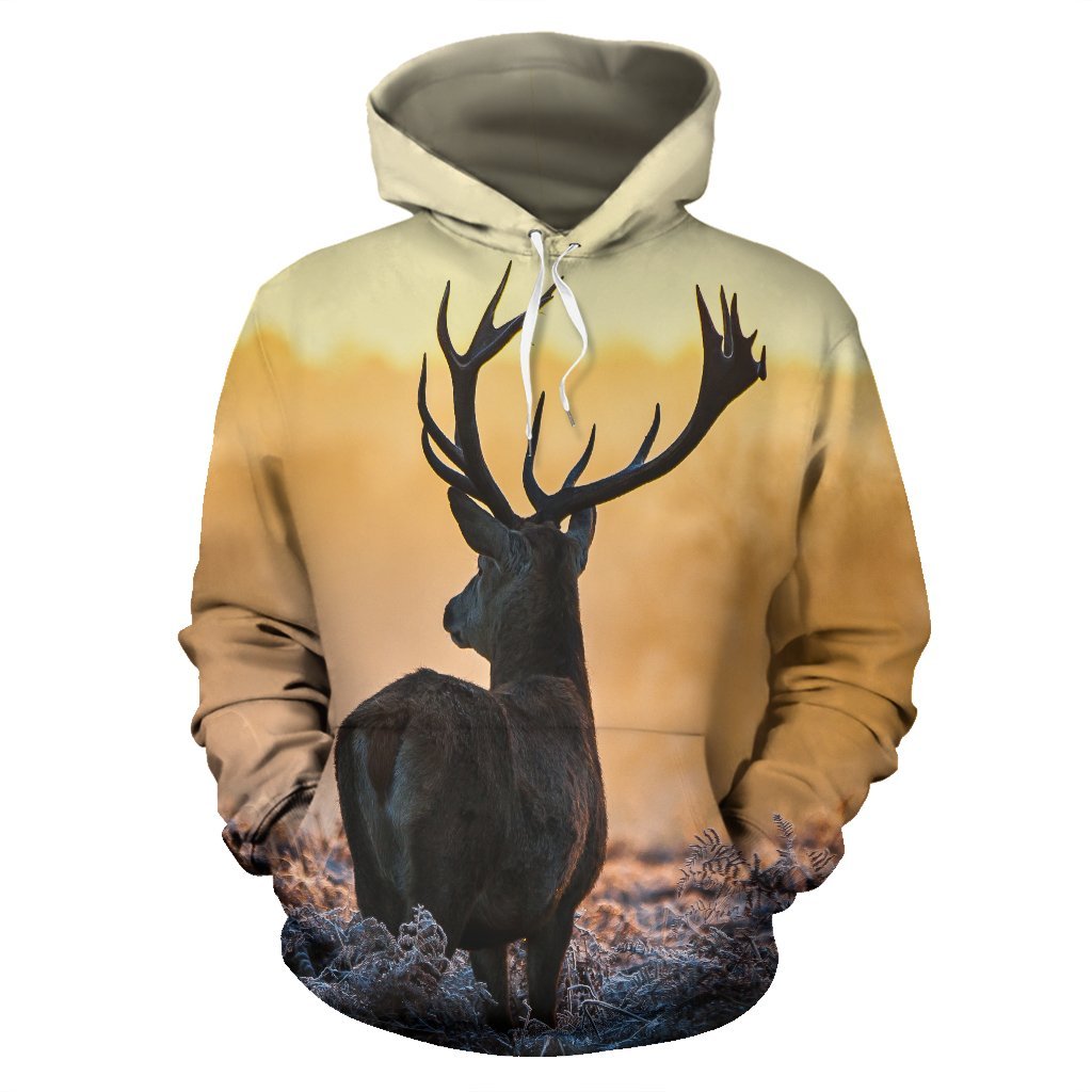 Cerf All Over Hoodie Coin des chasseurs